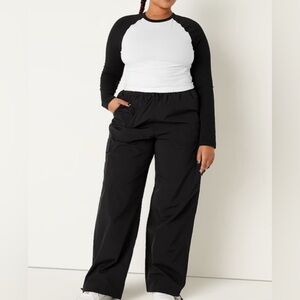 VSX Black Women's Track Parachute Pants XXL